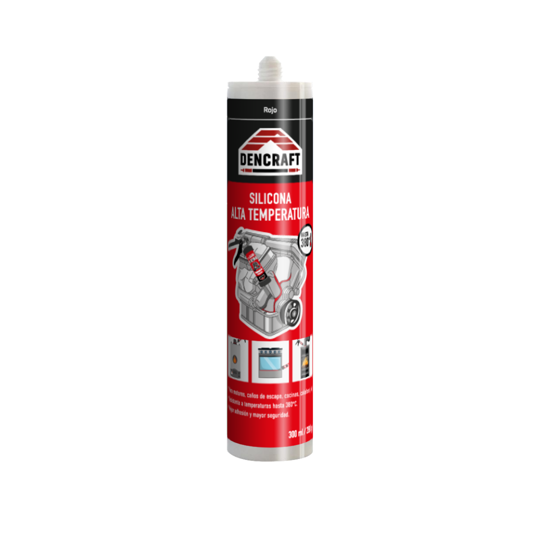 Silicona Alta Temperatura Roja
